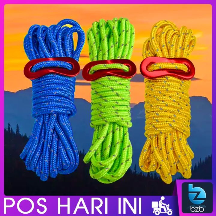 Invistable Flying Rope GREAT VISIBILITY 💥 4 Meter Reflective Camping Rope Flysheet Tarp Camp ...