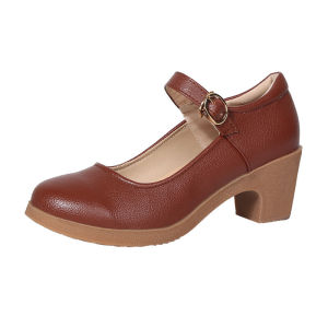 Ielgy Giày khiêu vũ hình vuông khiêu vũ mới Giày Giày dành cho các bà mẹ trung niên và cao tuổi đế mềm Giày khiêu vũ cho phái đẹp gót mới