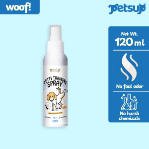 Petsup Pet Potty Training Spray 120ml Pee Poop Inducer for Dogs Cats Non-Toxic Training Potty Spray