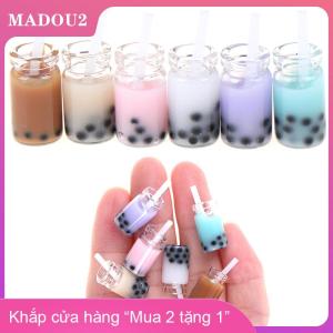 [COD] MADOU2 3 cái 1:12 Dollhouse Miniature trà sữa cup mini đồ chơi nhà búp bê trang trí