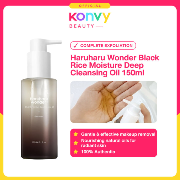 Haruharu Wonder Black Rice Moisture Deep Cleansing Oil 150ml Lazada PH
