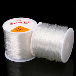 Dây Chuyền Pha Lê Co Giãn 45-100 M/cuộn 0.5/0.6/ 0.8/1Mm Dây Cườm Chuỗi Dây Chủ Đề Để Làm Trang Sức Vòng Cổ Tự Làm Phụ Kiện Vòng Đeo Tay