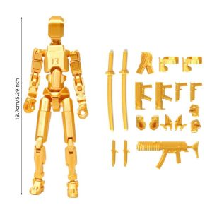 Lucky 13 Action Figure Multi Jointed Movable Robot DIY Dummy 13 Action Figure 3D Printed Toys for Kids