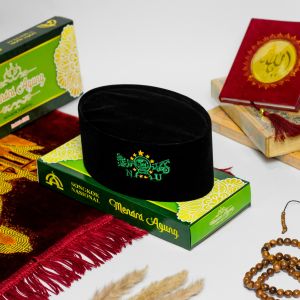 Peci Songkok Nu Pria Anak Dewasa Kopiah Motif Terbaru Warna Hitam Hijau Biru Bordir Gold Murah Berkualitas