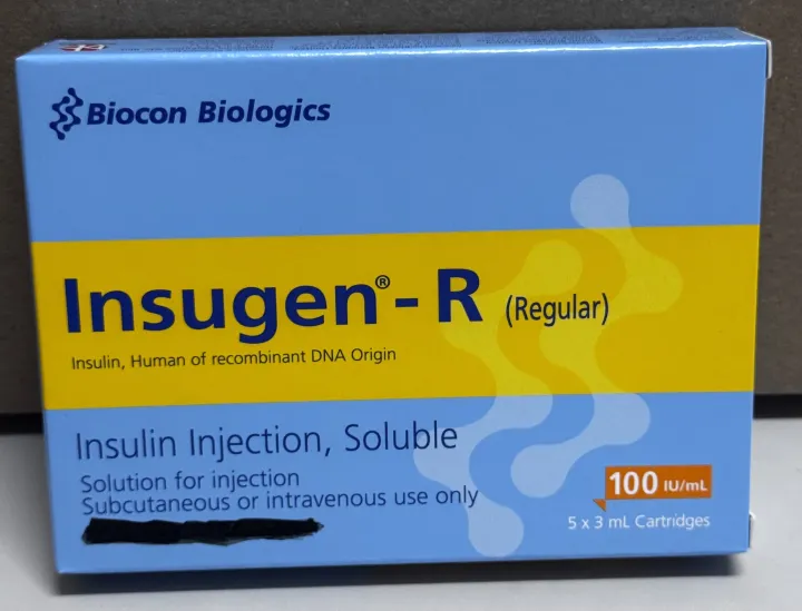 Biocon Biologics Insupen for Insugen R N 30/70 Diabulyn 5 catridges of ...