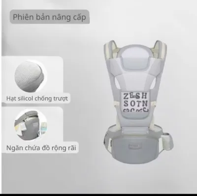 Địu em bé 4 tư thế có đỡ cổ chống đau chống mỏi cho mẹ đai địu em bé sơ sinh vải cotton siêu mềm mịn thoáng khí bảo hành 2 năm lỗi 1 đổi 1 trong vòng 7 ngày