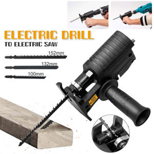 11pcs/set Portable Reciprocating Saw Modified Electric Saw Power Tool Wood Cutter Machine with Blades Electric Drill Reciprocating Saw Hand Tool Metal Cutter Adapter Kit jig saw chainsaw hard case - Lazada