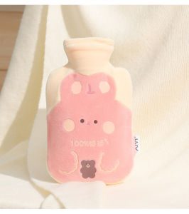 Túi chườm nóng lạnh bụng kinh đa năng 500ml - 1000ml có lớp vải nhung bên ngoài