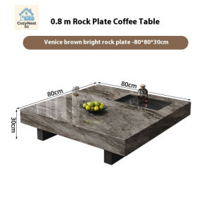 [CozyNest ]Tea Table Minimalist Marble Coffee Table Side Table Living Room Coffee Table With Storage