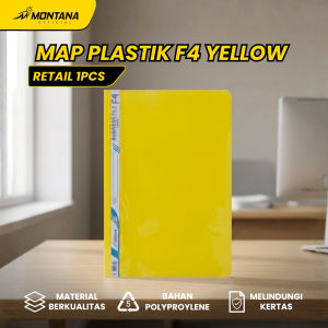 MONTANA File Bisnis Map Plastik F4 Business File Dokumen Folder TBF-F4/Retail Yellow