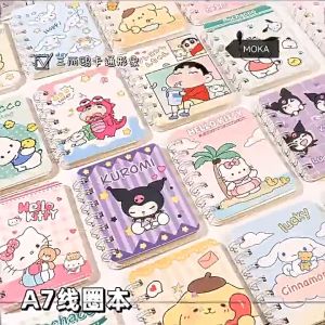 Pocket Notebook A7 📖 卡通笔记本 Buku Nota Poket A7 Notebook Mini Comel Buku Catatan Kids Stationery Cute Kuromi Melody