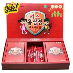 Nước hồng sâm Baby SangA Korean Red Ginseng Kid Tonic hộp 30 gói x 10ml cho bé của Hàn Quốc