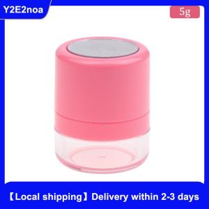 【Local shipping】 Mini Empty Refillable Loose Powder Box With Powder Puff Diy Cosmetic Powder Case Blusher Finishing Powder Jar Container