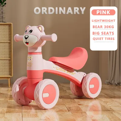Bailey Baby Balance Bike for Kids 1-8 Years Old 4 Wheel Car with Music and Light for Children Baby Walker Safety Baby Bike Toddler Scooters