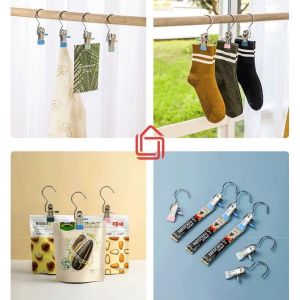 Móc treo kẹp quần áo tiết kiệm diện tích siêu tiện lợi combo 10 móc