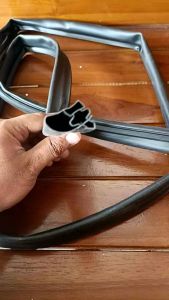 KARET PINTU KULKAS SHOWCASE POLYTRONSANKENSHARP CUSTOM ORIGINAL BARU TINGGAL PASANG PRAKTIS