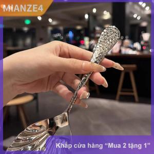 [COD] MIANZE4 Hình Dạng Vỏ Thép Không Gỉ Muỗng Với Dài Xử Lý Môi Múc Nhà Hàng Món Tráng Miệng Muỗng Kem Muỗng Phụ Kiện Nhà Bếp Công Cụ