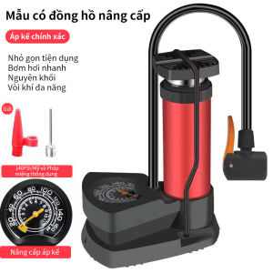ZCAUTO Bơm xe máy xe đạp nhỏ gọn đầu van đa năng Bơm Xe Đạp Áp Suất Cao FO