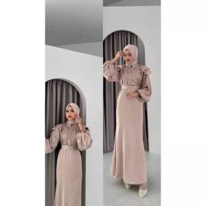 [BISA COD] Bridesmaid Dress Kondangan Terbaru - Sandrina Dress ADA 2 CUTTINGAN!  - Gamis Remaja Viral