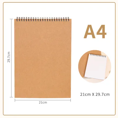 Buku gambar tebal Watercolor Sketch Book Ring Spiral /Buku skets/A4/A5/A6 30 LEMBAR - Qiqi Treasure