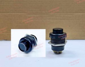 สวิตซ์กดสตาร์ท/สวิตซ์กดแตร เนื้อพลาสติกสีดำ 2 ขา 10A แบบกดติด-ปล่อยดับ ใช้ได้ทั้ง 12V และ 24V