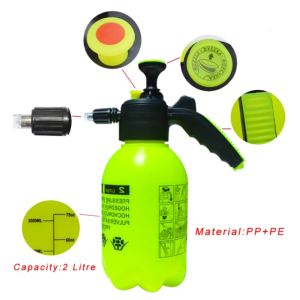 High Pressure Cleaner Washer Water Nozzle Flexible Auto 2L Watering Can with Long Rod Watering Sprayer Window Washing