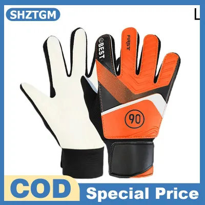 SHZTGM 1 Cặp trẻ em bóng đá thủ môn găng tay chống va chạm Latex PU thủ môn tay bảo vệ Găng tay bóng đá Phụ kiện cho trẻ em