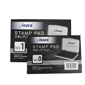 ACURA Stamp Pad Ink Pad No.0 / No.1 Red Blue Black Office Rubber Stamp Pad