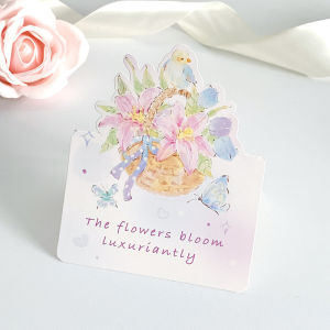 Specool® 3D Floral Bouquet Greeting Cards Festival Blessing Message Cards Teachers Day Gift