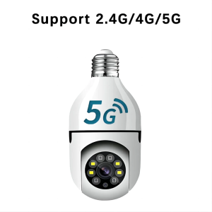 CAM720 Dual-Lens 8MP 1080p HD Panoramic WiFi Security Camera with Night Vision and IP67 Waterproof Two-way audio connect cellphone