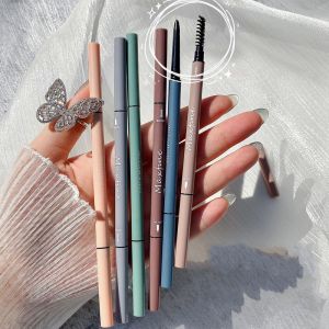 Maxfine Ultra Fine Triangle Eyebrow Pencil Precise Brow Definer Long Lasting Waterproof Morandi Cool Brown Eyebow Makeup