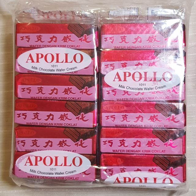 👌👌👌 Apollo wafer choc อโพลโล่เวเฟอร์ช็อก 48ชิ้น | Lazada.co.th