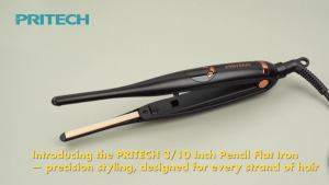 ที่หนีบผมขนาดเล็กสำหรับผมสั้น ที่หนีบผมบางขนาด 3/10" สำหรับผมสั้น ตัดผมพิกซี่และหน้าม้า เครื่องหนีบผมไอออนลบขนาดเล็กสำหรับขอบผมพร้อมปรับอุณหภูมิได้ 10 ระดับ ปิดอัตโนมัติ