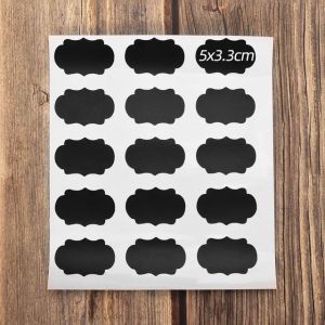 15pcs Kitchen Spice Stickers Jar Sticker Waterproof Label Organizer Storage Bottles Jars Stickers Blackboard Tags Stickers Labels