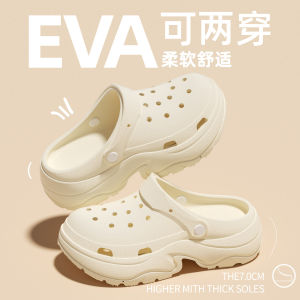 [Free Shipping] WomenS Thick-Soled Perforated Sandals For Outdoor Wear Summer 2026 New Fashion Eva Beach Anti-Slip Closed-Toe Sandals