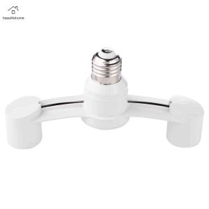 E27 To 2E27 Energy-saving Lamps Splitter Portable 85-285V LED Lamp Socket Light Holders Durable Lighting Accessories for Restaurant Kitchen