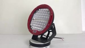 Đèn LED Tròn 384W 9 Inch 12V 24V Ánh Sáng Trắng Vàng Cho Xe SUV ATV 4wd 4x4 Jeep