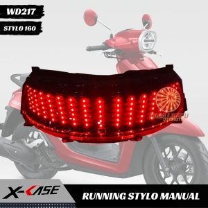Lampu Stop Stylo 160 CBS Running Mode Manual 7 8 Klik Tombol Plus Sen Runing 3in1 PNP Include Socket