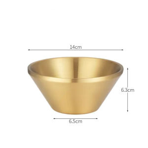 Double Layer 304 Stainless Steel Bowl V-Shaped Gold Silver Noodle Rice Fruit Salad Mixing Bowl Kitchen Cooking Tableware