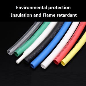 20Meter 2mm waterproofing PVC Shrink Hose 2:1 Shrinkage Ratio Insulated Plastic Wire Sleeve Heat Shrink Tubing For Wire