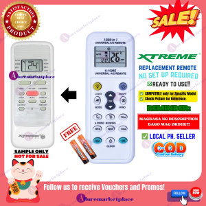 XTREME AIRCON Remote Replacement [**Mag Basa B4 Umorder**] Ready to USE Universal for XTREME X-SERIES AIR CONDITIONER Remote Control XTREME INVERTER NON-INVERTER XACST15X XACST15iX