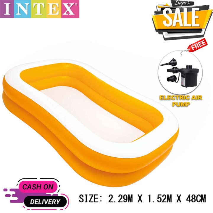 Intex 57181 Pool 90 x 58 x 18-inch Mandarin Swim Center Inflatable