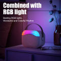 Orashare BS06 Wireless Karaoke Speaker With Mic 360° Stereo Sound Outdoor Bluetooth Speaker With RGB Light Home Karaoke Set For Party Portable Speaker Outdoor/ Indoor. 