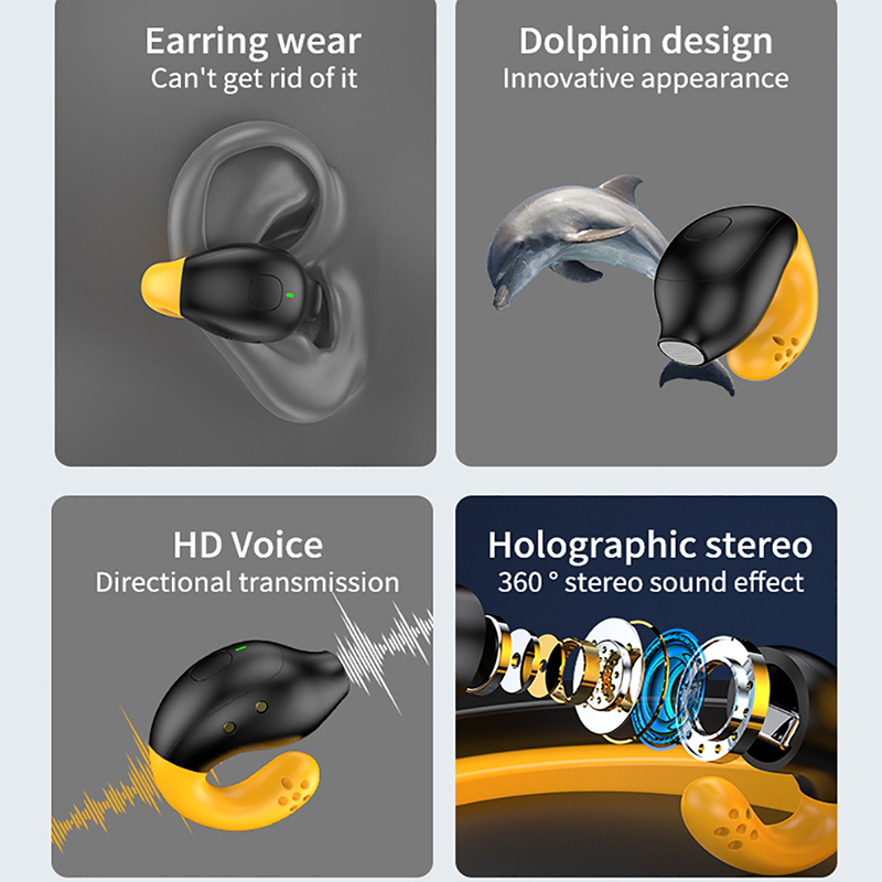 TWS R18 Bluetooth Earphones Wireless Bluetooth Headset Noise Cancelling Headsets with Microphone Headphones_voghion.com