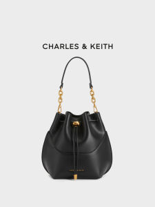 CHARLES & KElTH CK2-10782280ฤดูร้อนประกบ Drawstring กระเป๋าสะพายถังน้ำสำหรับผู้หญิง