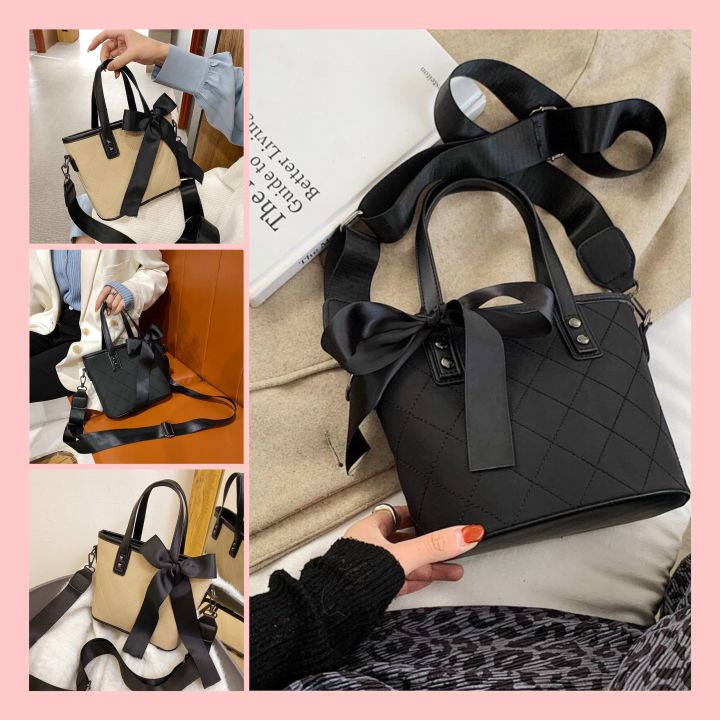 Túi Xách Nữ Kèm Dây Đeo Chéo Thời Trang Hàn Quốc Tặng Nơ Vải Cao Cấp ...