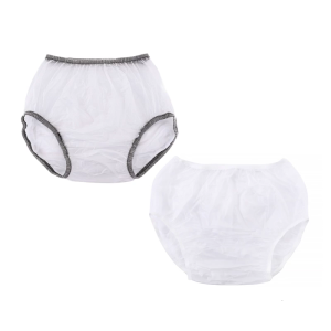 Water Resistant Reusable Adult Diaper Cover Plastic Pants Incontinence Protective Underwear Leakproof Underpants Briefs