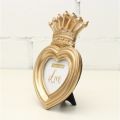 AESTHETIC - VINTAGE GOLD FRAME HEART FOTO CROWN 02. 