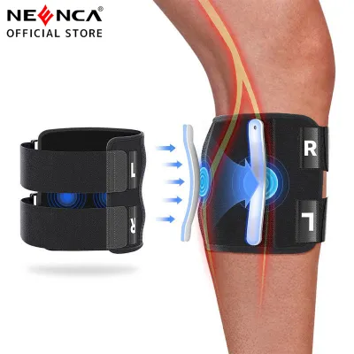 NEENCA Calf Support Brace Sciatica Pain Relief - Adjustable Leg Brace With Dual Pads Aluminum support Bar Targeted Compression for Sciatic Nerve Pain Lower Back Hip Calf Brace for Sciatic