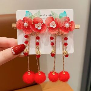 Kẹp tóc tua rua hóa trang công chúa Trung Hoa hanfu cổ trang cho bé gái diện lễ tết noel giáng sinh đón chào năm mới